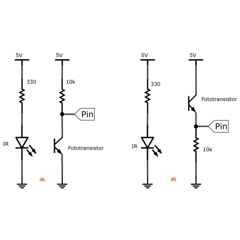 Kit Led Infrarojo Ir Emisor Tx Receptor Rx