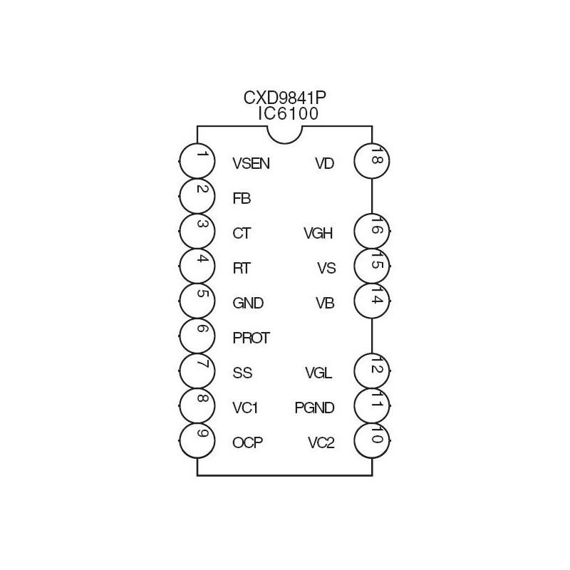 CXD9841P DRIVER FUENTE CONMUTADA INVERTER TV LCD