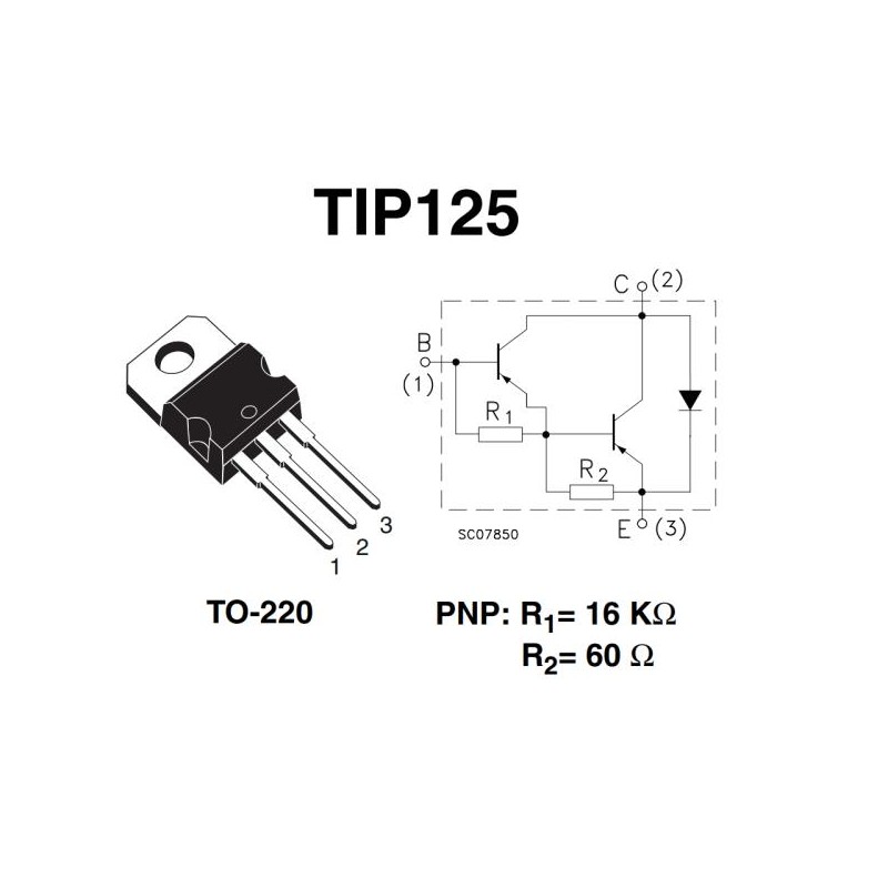 Tip125 Design Question TIP125 TRANSISTOR DARLINGTON 60V 5A