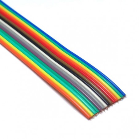 CABLE RIBBON 14HILOS X10CM BUS DE DATOS DE COLORES DUPONT