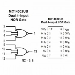MC14002 COMPUERTA LOGICA NOR