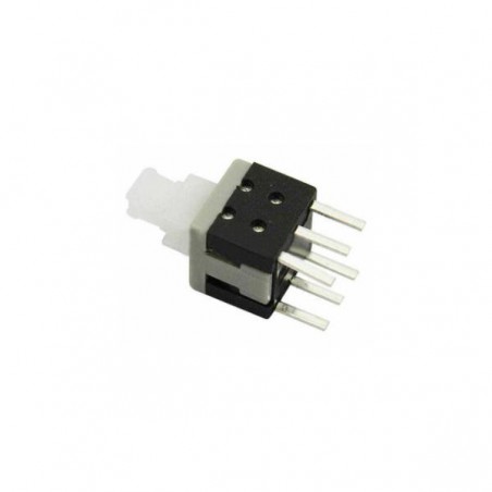 Create Idea 20x Mini-Drucktaster – 5,8x5,8 Mm, 6-Pin, Rastfunktion, Mit Schwarzer Kappe, 0,1A 12V DC