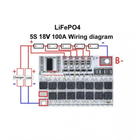 18V 100A 5S LIFEPO4
