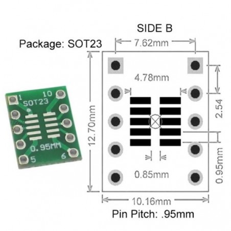 BOARD SMD DIP10