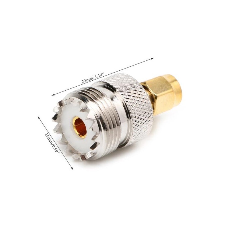 Conector N Macho Mini UHF Hembra Bydpete Oro Adaptador De Conector