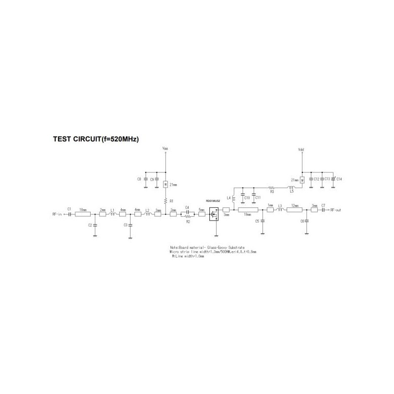 RD01MUS2 TRANSISTOR RF K5 MOSFET N 520MHZ 0.8W 7.2V VHF UHF -12