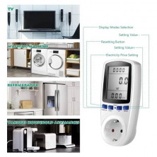  Harilla Monitor de vatímetro eléctrico Calculadora de costos de consumo  eléctrico, medidor de energía, monitor eléctrico, estándar del Reino Unido  : Herramientas y Mejoras del Hogar