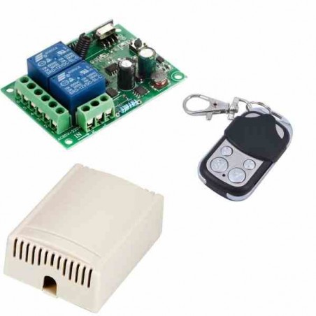 RELE RELAY INALAMBRICO RECEPTOR 120VAC  2 CANALES + CONTROL