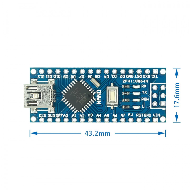 Arduino Nano Atmega328p Sin Soldar 3395