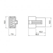 JST-SM 2.5MM MALE 4 PIN