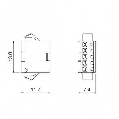 JST-SM 2.5MM FEMALE 5 PIN