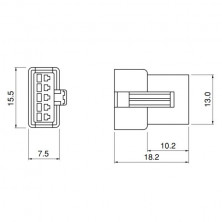 JST-SM 2.5MM MALE 5 PIN