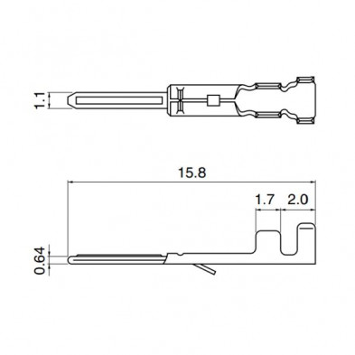 JST SM 2.5MM PIN MALE