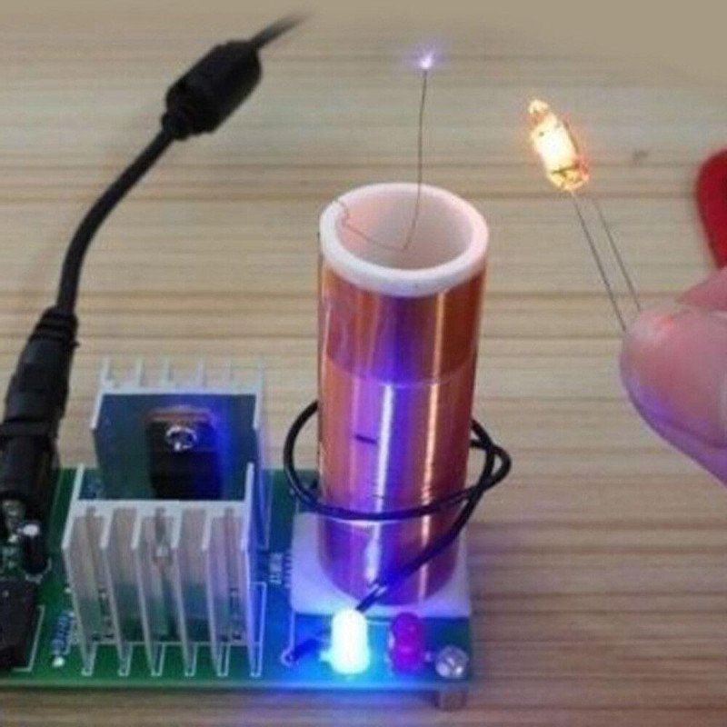 Kit Bobina Tesla 15W – Altoparlante Plasma Musicale Fai-da-te, 15V-24V, Assemblato