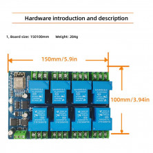 ESP12F RELAY 30A X8