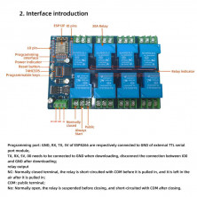 ESP12F RELAY 30A X8