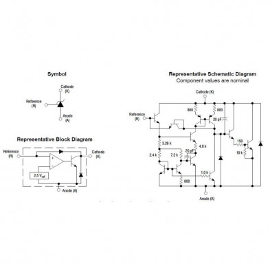 TL431A ZENER SMD REGULADOR VOLTAJE AJUSTABLE DE PRESICION