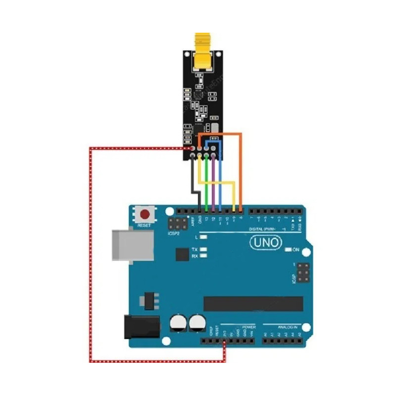 NRF24L01 TRANSCEPTOR RF 2.4GHZ 1000 METROS + ANTENA