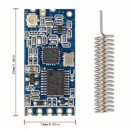MODULO HC-12 SI4463 TRANSCEIVER 1000 METROS
