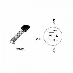 2N7000 TRANSISTOR MOSFET CANAL N TO-92