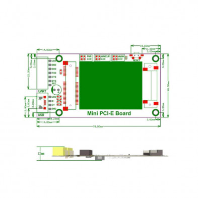 Adaptador Mini adaptador PCI-E con ranura para tarjeta SIM para tarjeta GPS  3G/4G WWAN LTE WLAN CDMA Likrtyny Para estrenar