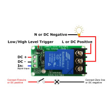 1 RELAY MODULO 30A HIHG/LOW LEVEL TRIGGER