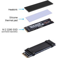 HEATSINK SSD 70X22X3MM