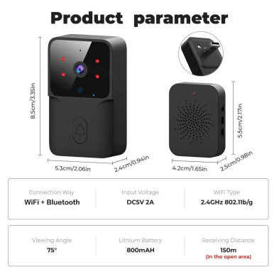TUYA MINI DOORBELL BLACK