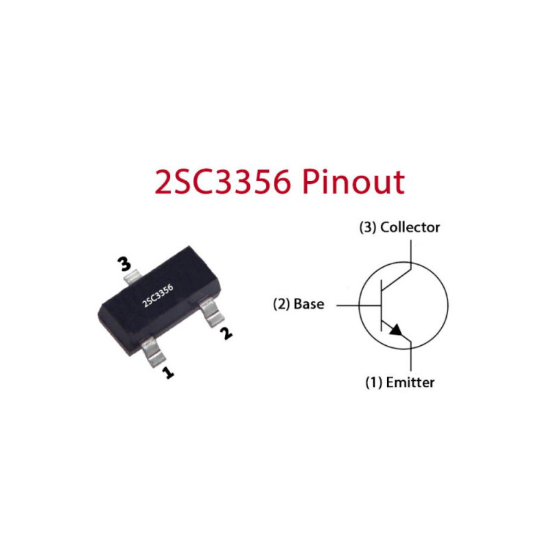 Lot De 50 Transistors NPN 2SC3355 TO-92 - Courant 0.1A, Tension 12V, Pour Projets électroniques