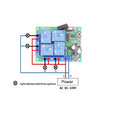 RF433 4CH 85-220V