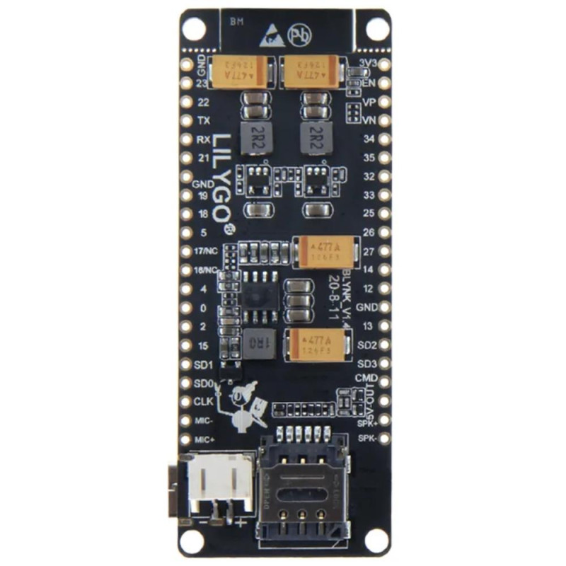 Modulo t call v1 4 esp32 con sim800h 2g wrover 4mb wifi gsm