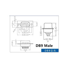 DB9 MALE