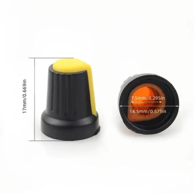 KNOB 15X17MM 