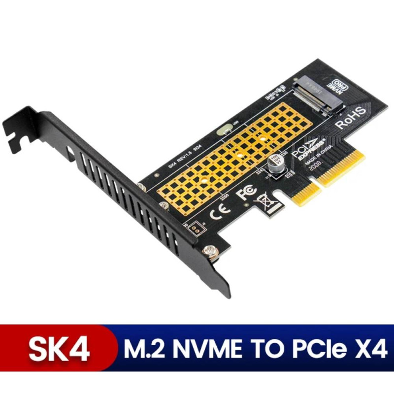 Adattatore PCIe Per M.2 NVMe Mkey, Scheda PCI-e 4.0 Italia