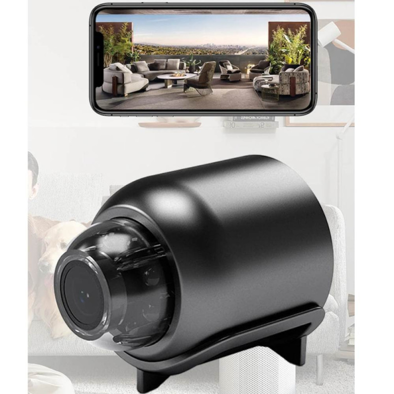 Mini Cámara Inalámbrica Wi-Fi HD Con Aplicación Y Visión Nocturna Para Seguridad Del Hogar 96850371