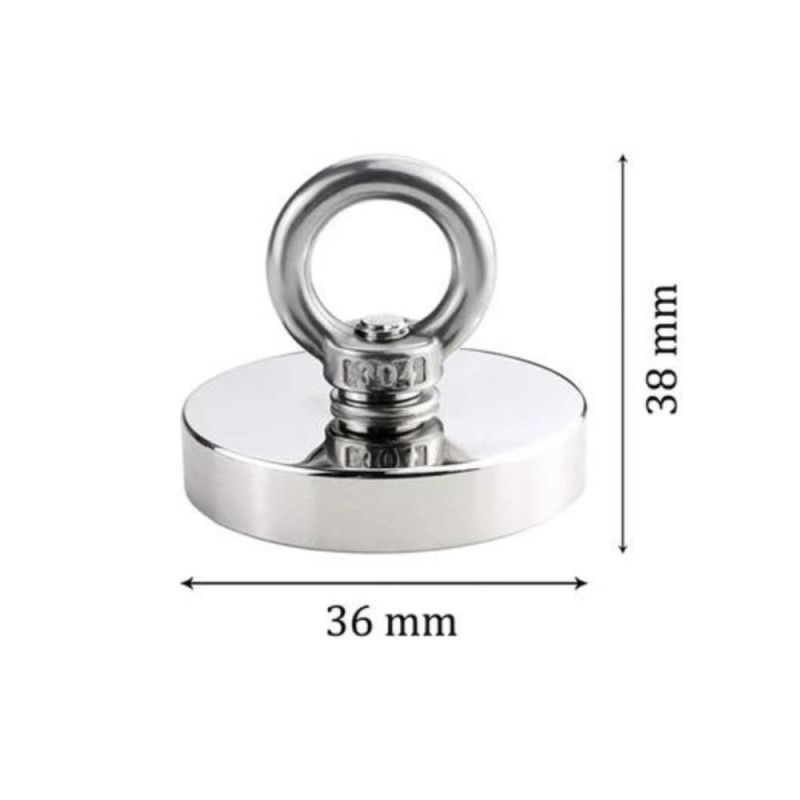 LSOSVSEU Llavero Magnético De Liberación De Red Magnética Para Pesca Con Mosca Con 2 Mosquetones De Bobina Y 2 Mosquetones En Forma De Anillo En D, Gris