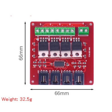 MOSFET IRF540 4CH