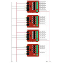 MOSFET IRF540 4CH