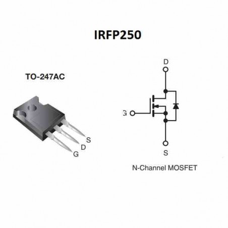 IRFP250 TRANSISTOR MOSFET CANAL N 200V/33A