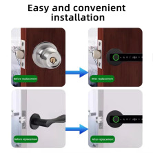 FINGERPRINT DOOR LOCK  M5 BLACK