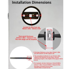 FINGERPRINT DOOR LOCK  M5 BLACK