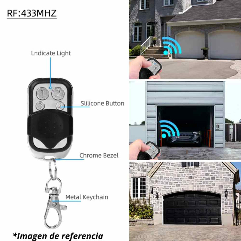 Mando Clonador 4 En 1 Multifrecuencia (250-915 MHz) - Duplicador Universal Para Puertas De Garaje, Portones Y Toldos, Compatible Con CAME, NICE, SCS