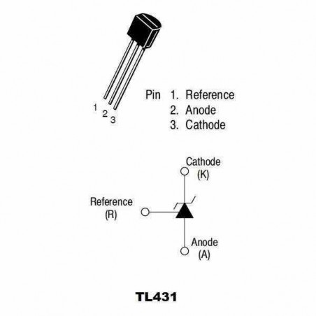 TL431 DIODO ZENER AJUSTABLE DE PRECISION