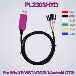 CABLE PL2303HXD CONVERSOR USB – UART(TTL) SOPORTA ANDROID OTG