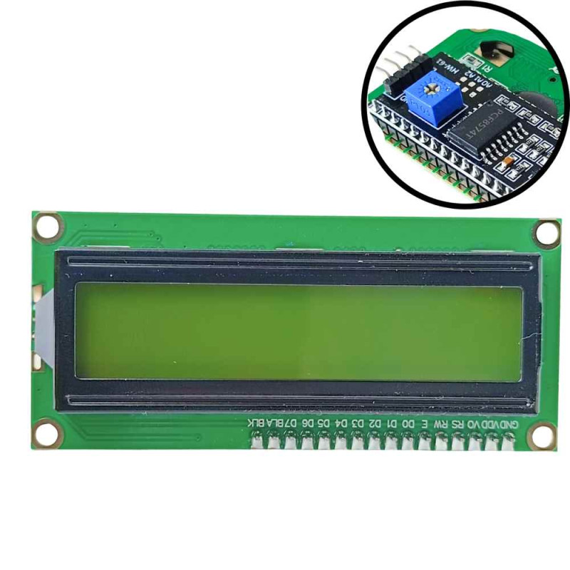 LCD 1602 GREEN + I2C