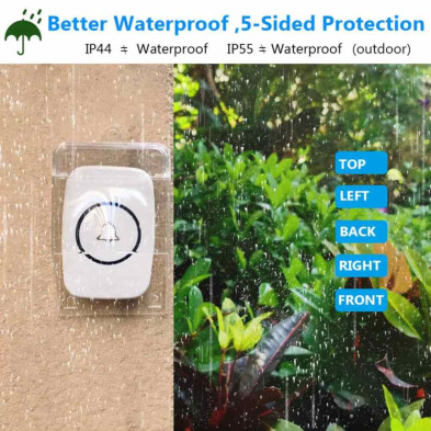 WATERPROOF COVER WIRELEES DOORBELL