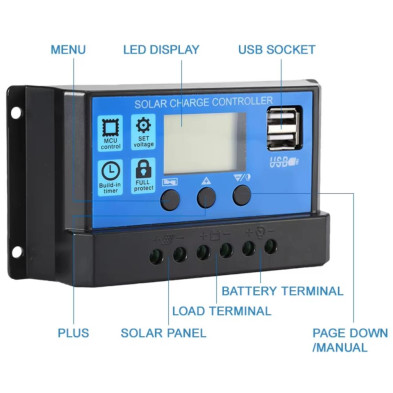 60A PWM SOLAR CONTROLLER