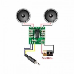 MODULO MINI AMPLIFICADOR DE 3W + 3W