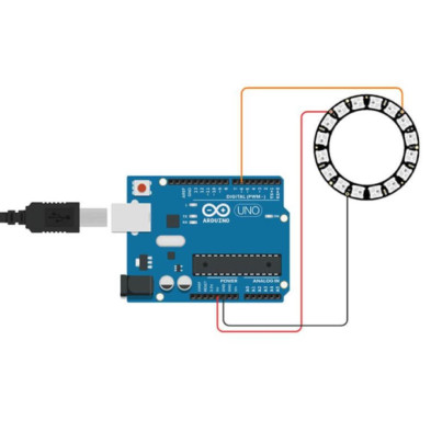 ANILLO LED RGB WS2812 5050 8 BIT