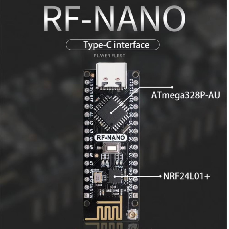 MODULO RF NRF24L01 COMPATIBLE CON ARDUINO NANO ATMEGA328P